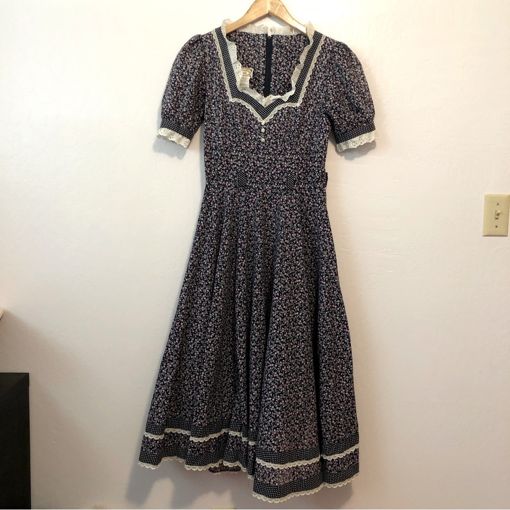 RARE Gunne Sax Jessica McLintock Vintage Prairie Dress